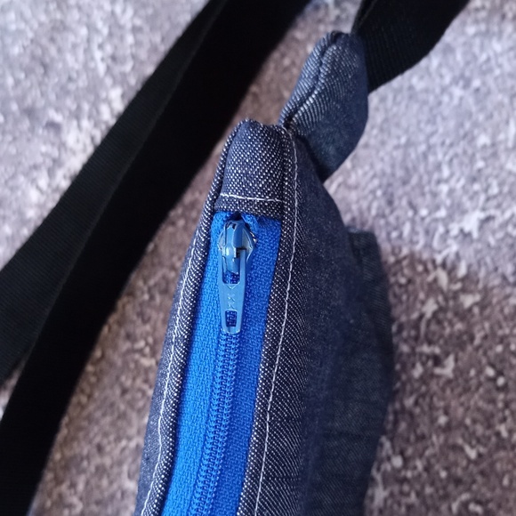 Reworked "Denim Damn" Benny Bag Fanny Pack - Picture 6 of 7